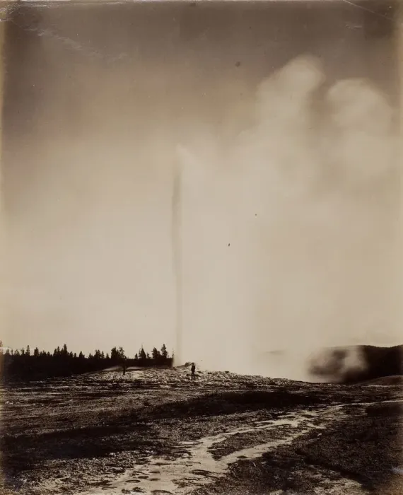 Framed Print : Old Faithful, 1871. Creator: William H. Jackson