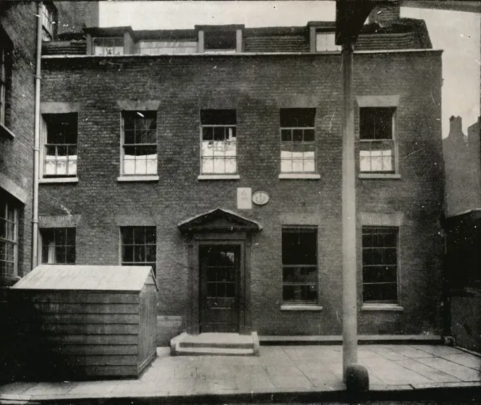Framed Print : The Old Farm-House at Tottenham Court Road, c1913 Framed Print : The Old Farm-House at Tottenham Court Road, c1913