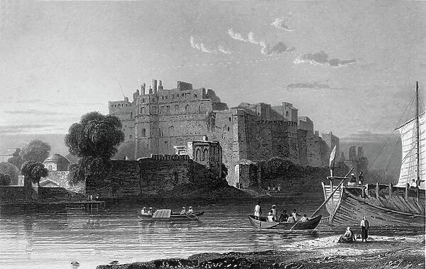 An Old Fort at Nuttra, 1835. Creator: William Purser