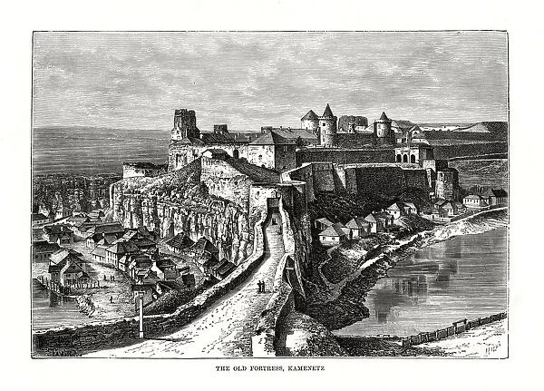 The Old Fortress, Kamenetz, Ukraine, 1879. Artist: Hildibrand