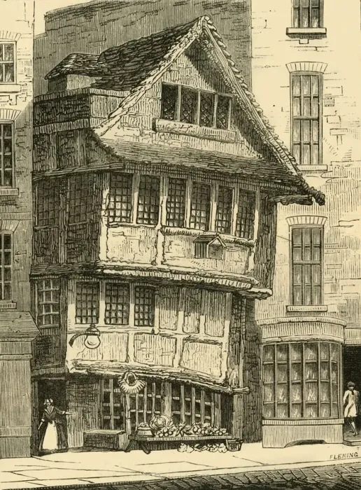 Framed Print : The Old Fountain, in the Minories, (1798, (c1872). Creator: Unknown Framed Print : The Old Fountain, in the Minories, (1798, (c1872). Creator: Unknown
