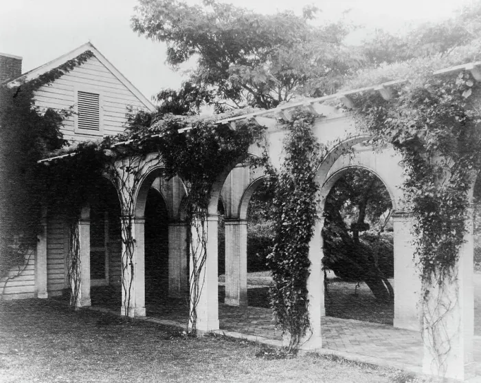 Framed Print : The old gallery at Mirador (Langhorne estate), Greenwood, Virginia, between 1933 and 1942. Creator: Frances Benjamin Johnston Framed Print : The old gallery at Mirador (Langhorne estate), Greenwood, Virginia, between 1933 and 1942. Creator: Frances Benjamin Johnston