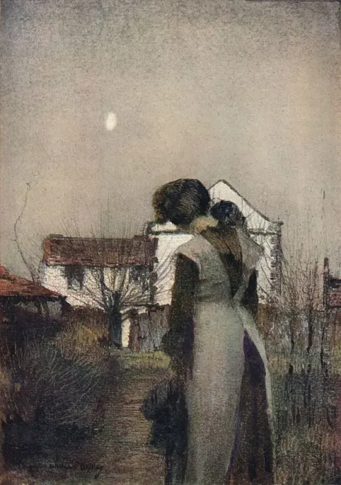 Framed Print : The Old Garden, c1910. Artist: William Page Atkinson Wells Framed Print : The Old Garden, c1910. Artist: William Page Atkinson Wells