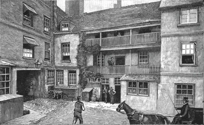 Framed Print : The Old Garter Inn at Windsor; recently pulled down, 1890. Creator: Unknown