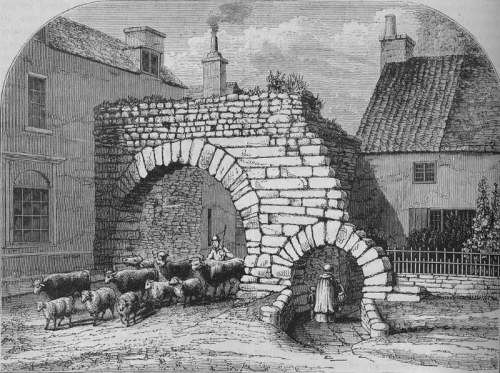 Framed Print : Old Gate at Lincoln, c1880