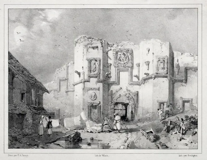 Framed Print : Old Gateway at Stirling, 1826. Creator: Richard Parkes Bonington (British, 1802-1828) Framed Print : Old Gateway at Stirling, 1826. Creator: Richard Parkes Bonington (British, 1802-1828)