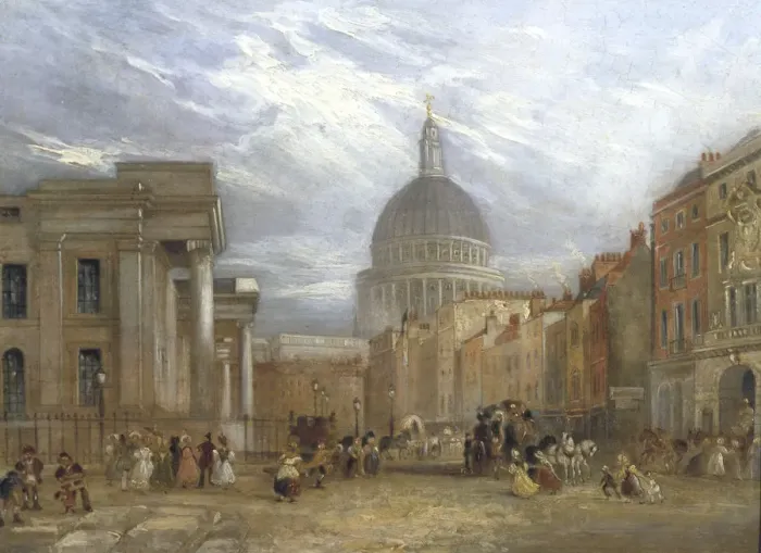 Framed Print : The Old General Post Office and St Martins le Grand, 1835 Framed Print : The Old General Post Office and St Martins le Grand, 1835