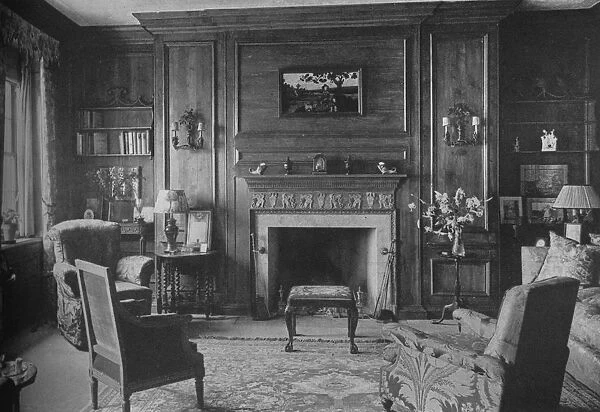 Old Georgian panelling in Miss Morgans Office, house of Miss Anne Morgan, New York City, 1924