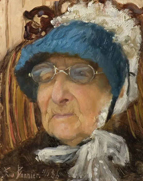 Framed Print : Old Grandmother, 1886. Creator: Eva Fredrika Bonnier Framed Print : Old Grandmother, 1886. Creator: Eva Fredrika Bonnier