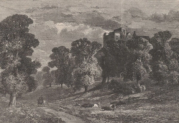 The Old Hall, Hardwick, Derbyshire, from 'Illustrated London News', May 23