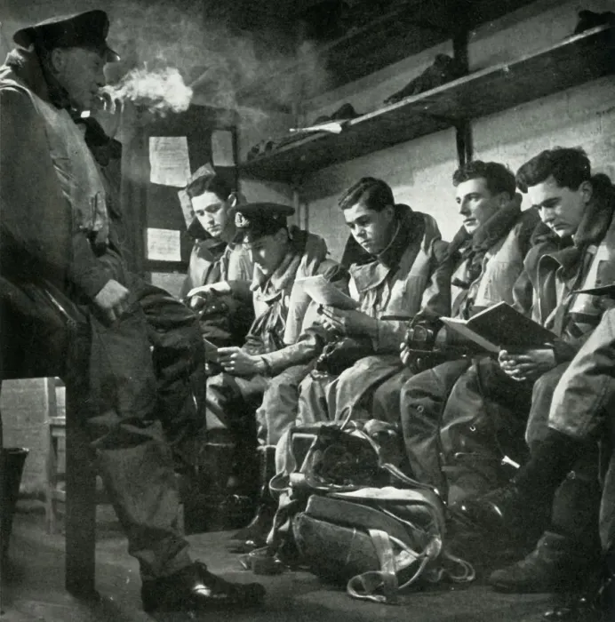 Framed Print : Old Hands Now - pilots of the Fleet Air Arm, c1943. Creator: Unknown Framed Print : Old Hands Now - pilots of the Fleet Air Arm, c1943. Creator: Unknown