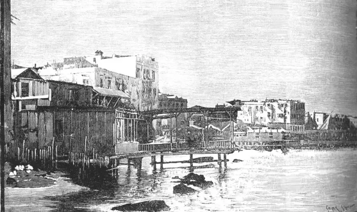 Framed Print : The Old Harbour, Alexandria, c1882 Framed Print : The Old Harbour, Alexandria, c1882