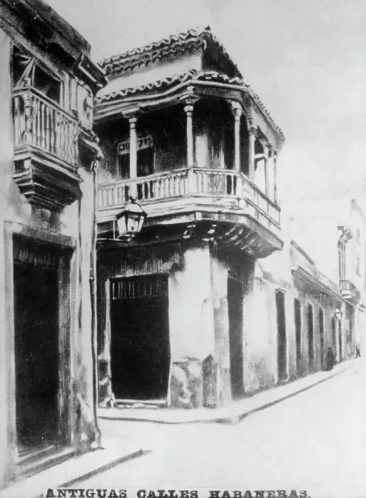 Framed Print : Old Havana Streets, (18th century), 1920s Framed Print : Old Havana Streets, (18th century), 1920s