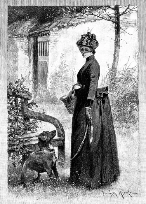 Framed Print : The Old Home Revisited, 1890. Creator: R. Taylor Framed Print : The Old Home Revisited, 1890. Creator: R. Taylor