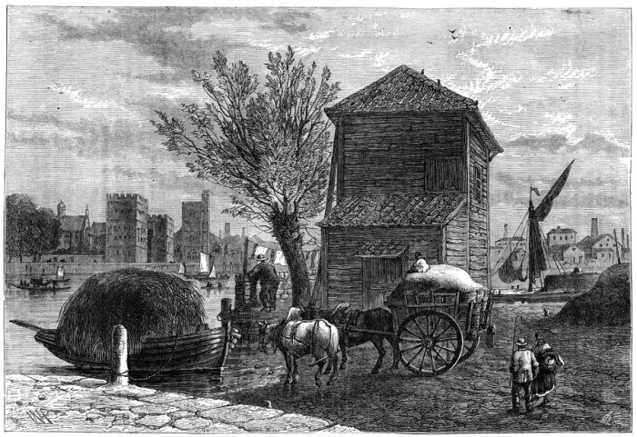 Framed Print : The old Horseferry, London, c1800 (1891) Framed Print : The old Horseferry, London, c1800 (1891)