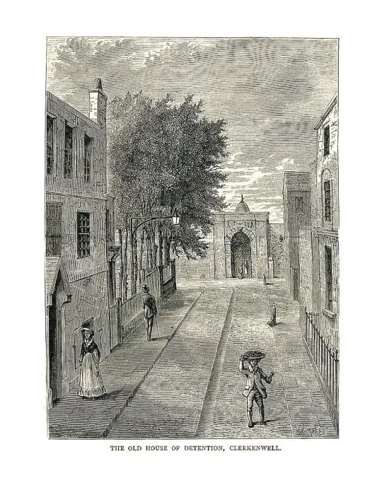 Framed Print : The Old House of Detention, 1878 Framed Print : The Old House of Detention, 1878