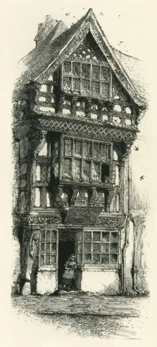 Framed Print : Old House at Stratford, c1870 Framed Print : Old House at Stratford, c1870
