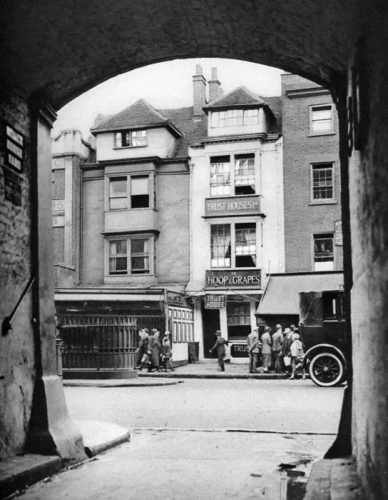 Framed Print : Old house and a tavern surviving in Aldgate, London, 1926-1927. Artist: McLeish Framed Print : Old house and a tavern surviving in Aldgate, London, 1926-1927. Artist: McLeish