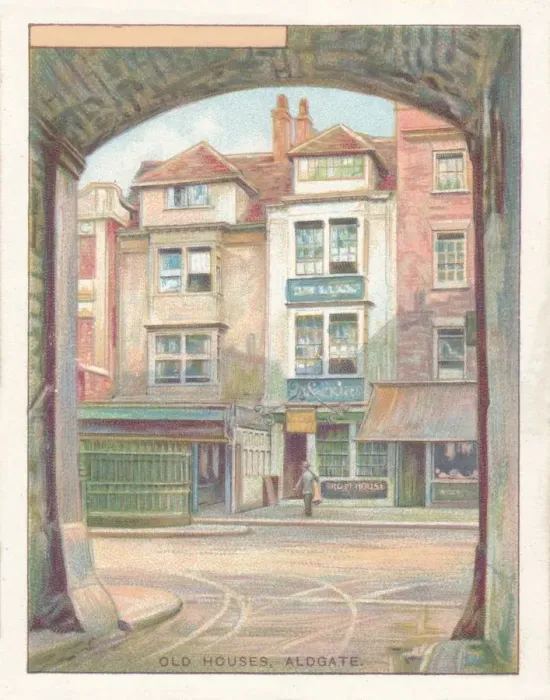 Framed Print : Old Houses, Aldgate, 1929