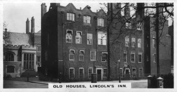 Framed Print : Old Houses, Lincolns Inn, London, c1920s Framed Print : Old Houses, Lincolns Inn, London, c1920s