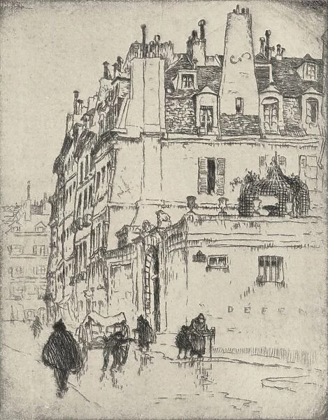 Old houses, Rue de Vaugirard, 1915. Artist: Lester George Hornby