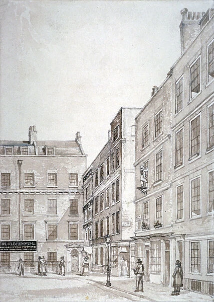 Old Hummums Hotel, Covent Garden, Westminster, London, c1830. Artist: Charles John Smith