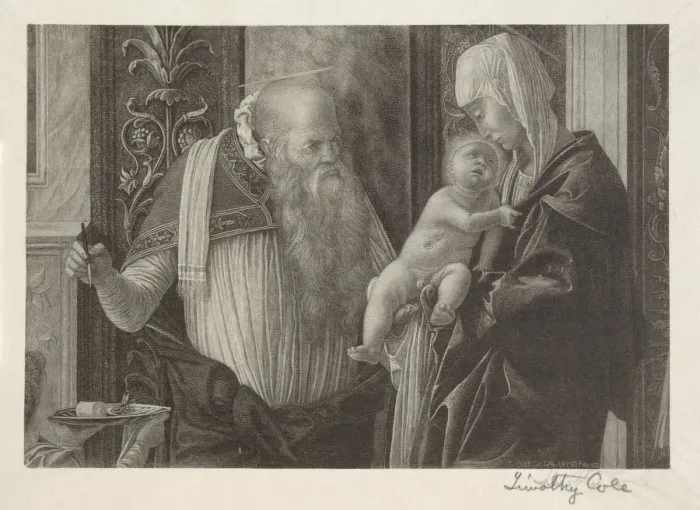 Framed Print : Old Italian Masters: The Circumcision, 1888-1892. Creator: Timothy Cole (American, 1852-1931) Framed Print : Old Italian Masters: The Circumcision, 1888-1892. Creator: Timothy Cole (American, 1852-1931)