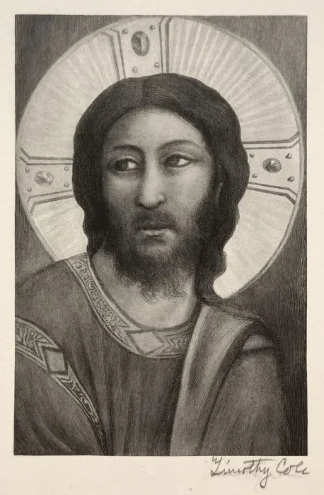 Framed Print : Old Italian Masters: Head of Christ, 1888-1892. Creator: Timothy Cole (American, 1852-1931) Framed Print : Old Italian Masters: Head of Christ, 1888-1892. Creator: Timothy Cole (American, 1852-1931)