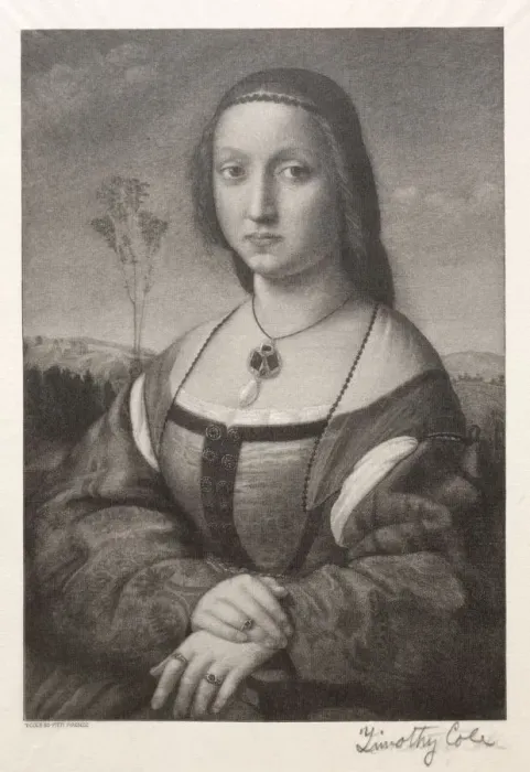 Framed Print : Old Italian Masters: Maddalena Doni, 1888-1892. Creator: Timothy Cole (American, 1852-1931) Framed Print : Old Italian Masters: Maddalena Doni, 1888-1892. Creator: Timothy Cole (American, 1852-1931)