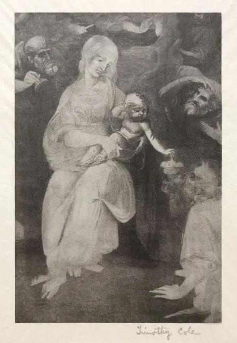 Framed Print : Old Italian Masters: Madonna and Child, 1888-1892. Creator: Timothy Cole (American, 1852-1931) Framed Print : Old Italian Masters: Madonna and Child, 1888-1892. Creator: Timothy Cole (American, 1852-1931)
