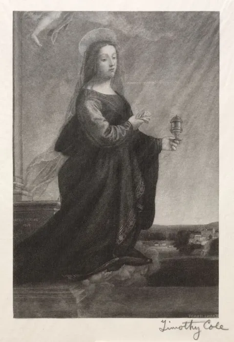 Framed Print : Old Italian Masters: Mary Magdalen, 1889. Creator: Timothy Cole (American, 1852-1931) Framed Print : Old Italian Masters: Mary Magdalen, 1889. Creator: Timothy Cole (American, 1852-1931)