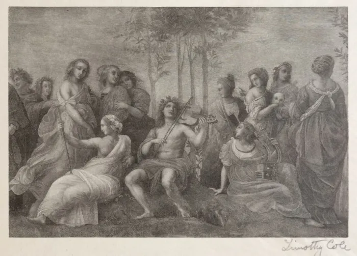 Framed Print : Old Italian Masters: Parnassus, 1888-1892. Creator: Timothy Cole (American, 1852-1931) Framed Print : Old Italian Masters: Parnassus, 1888-1892. Creator: Timothy Cole (American, 1852-1931)