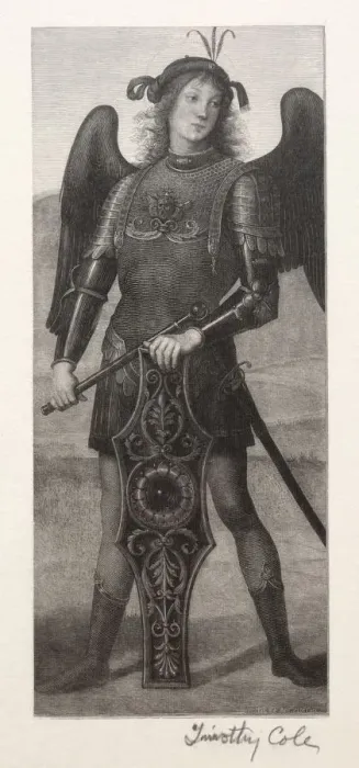 Framed Print : Old Italian Masters: St. Michael, 1888-1892. Creator: Timothy Cole (American, 1852-1931) Framed Print : Old Italian Masters: St. Michael, 1888-1892. Creator: Timothy Cole (American, 1852-1931)