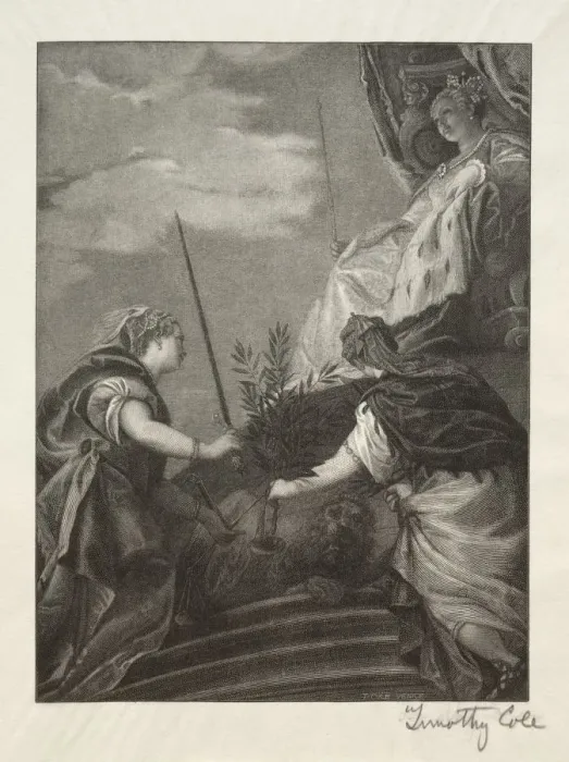 Framed Print : Old Italian Masters: Venice Enthroned, 1888-1892. Creator: Timothy Cole (American, 1852-1931) Framed Print : Old Italian Masters: Venice Enthroned, 1888-1892. Creator: Timothy Cole (American, 1852-1931)