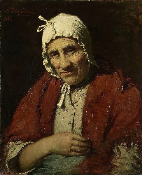 Old Jewish Woman, 1880. Creator: Meijer Isaac de Haan