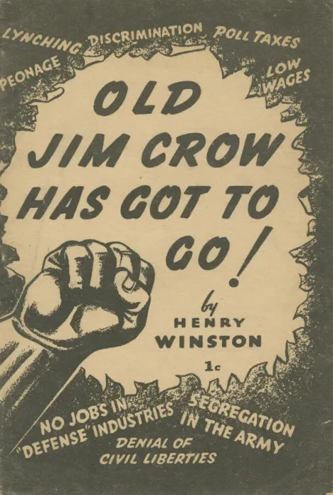 Framed Print : Old Jim Crow Has Got to Go!, 1941. Creator: Unknown Framed Print : Old Jim Crow Has Got to Go!, 1941. Creator: Unknown