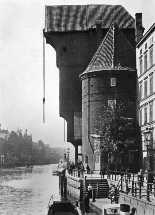 Framed Print : The old Krantor (Crane Gate) on the river Mottlau, Gdansk, Poland, 1926 Framed Print : The old Krantor (Crane Gate) on the river Mottlau, Gdansk, Poland, 1926