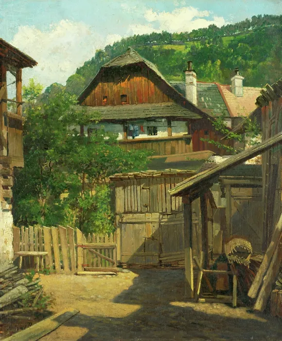 Framed Print : Old Kremnica, 1880-1900. Creator: Vojtech Angyal Framed Print : Old Kremnica, 1880-1900. Creator: Vojtech Angyal