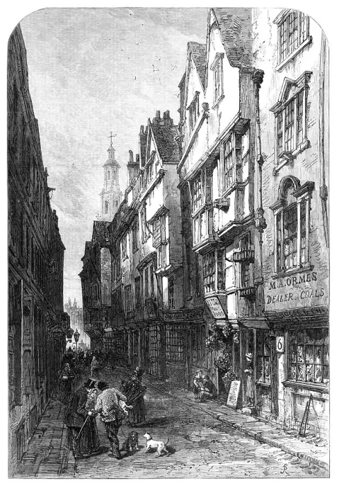 Framed Print : Old London: Wych-Street, 1870. Creator: Unknown Framed Print : Old London: Wych-Street, 1870. Creator: Unknown