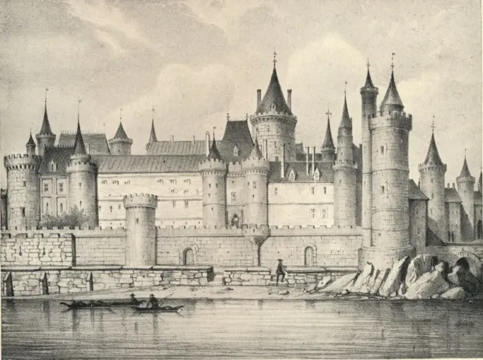Framed Print : The Old Louvre in 1670, 1915 Framed Print : The Old Louvre in 1670, 1915