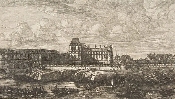 The Old Louvre, Paris, after Zeeman, 1865-66. Creator: Charles Meryon