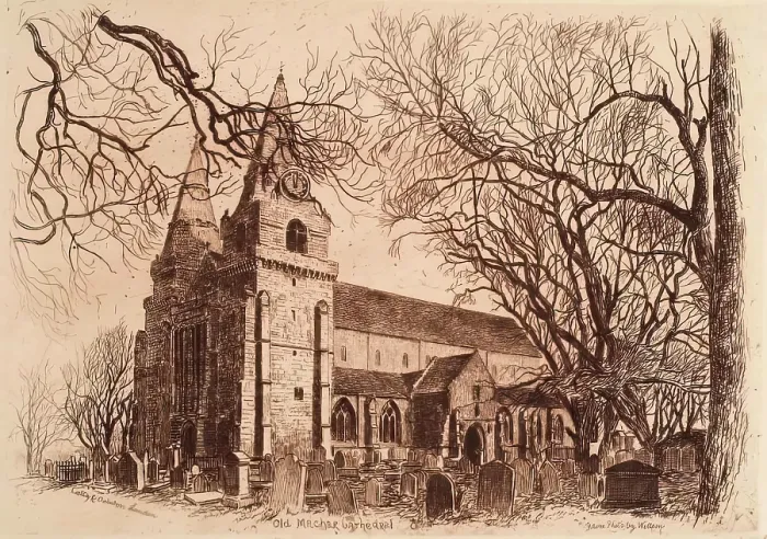 Framed Print : Old Machar Cathedral, c1900s. Creator: Unknown Framed Print : Old Machar Cathedral, c1900s. Creator: Unknown