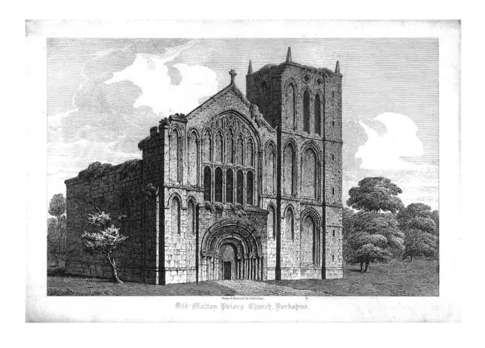Framed Print : Old Malton Priory Church, Yorkshire, early 19th century. Creator: John Coney Framed Print : Old Malton Priory Church, Yorkshire, early 19th century. Creator: John Coney