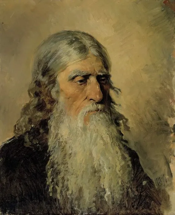 Framed Print : The Old Man, 1871. Creator: Vasilij Dmitrievic Polenov Framed Print : The Old Man, 1871. Creator: Vasilij Dmitrievic Polenov