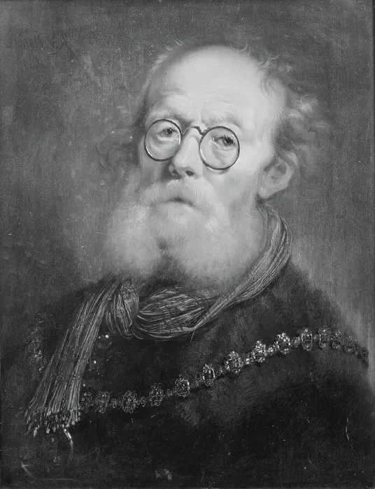 Framed Print : An old man. Allegory of sight, 1639. Creator: Karel van Mander III Framed Print : An old man. Allegory of sight, 1639. Creator: Karel van Mander III
