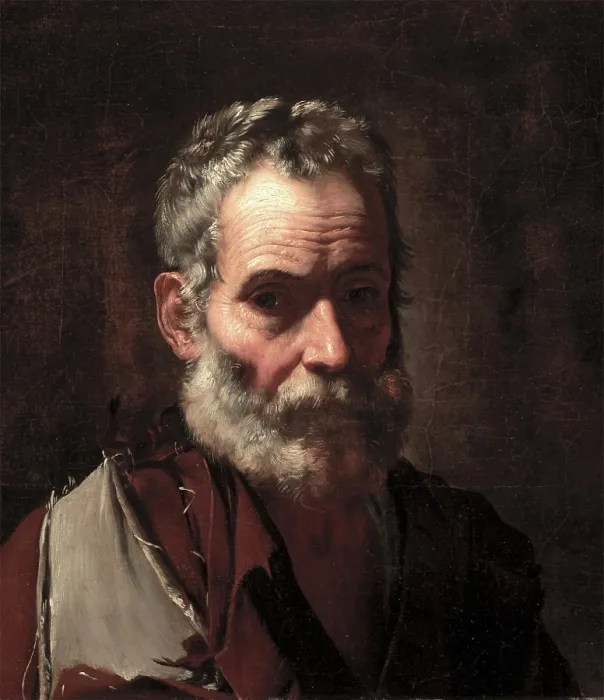 Framed Print : An Old Man, c1635. Creator: Jusepe de Ribera