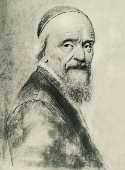 Framed Print : Old man, early 17th century?, (1907). Creator: Unknown Framed Print : Old man, early 17th century?, (1907). Creator: Unknown