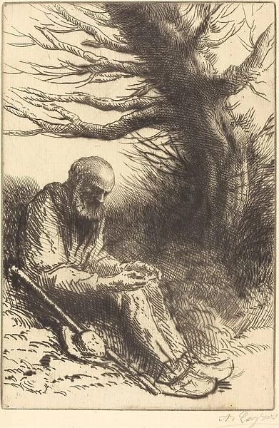 Old man, Old Tree (Vieil homme, vieil arbre). Creator: Alphonse Legros