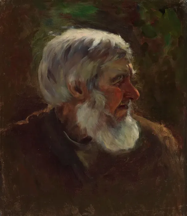Framed Print : Old Man in Profile, sketch for the painting Fairy Tale Princess, c1895-1896. Creator: Torsten Wasastjerna Framed Print : Old Man in Profile, sketch for the painting Fairy Tale Princess, c1895-1896. Creator: Torsten Wasastjerna