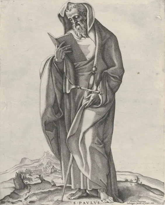 Framed Print : An Old Man (Saint Paul), 1530-66. 1530-66. Creator: Nicolas Beatrizet Framed Print : An Old Man (Saint Paul), 1530-66. 1530-66. Creator: Nicolas Beatrizet
